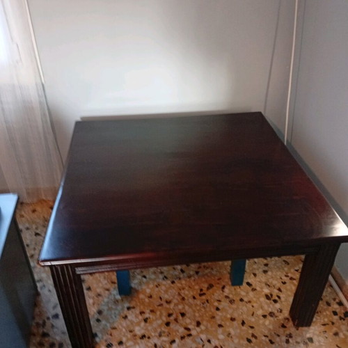 Coffee table large antique used with carved legs