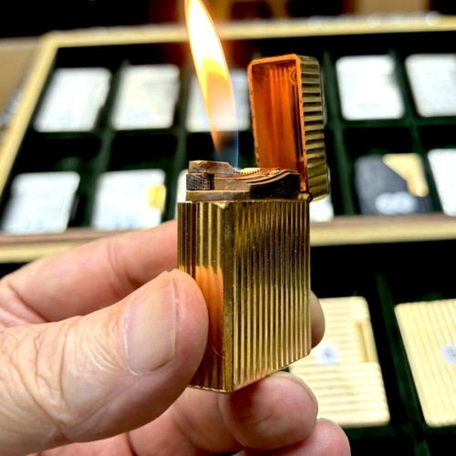 DuPont N9 gold lighter used, vintage