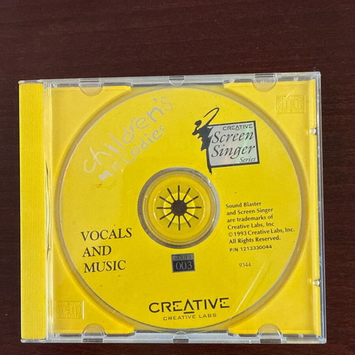Children’s melodies DVD used by Creative Labs