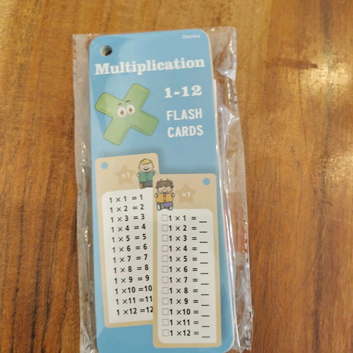 Multiplication Flash Cards 1–12 new with markers