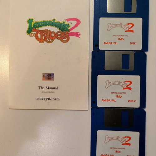 Lemmings 2: The Tribes Commodore Amiga game like new, complete in box