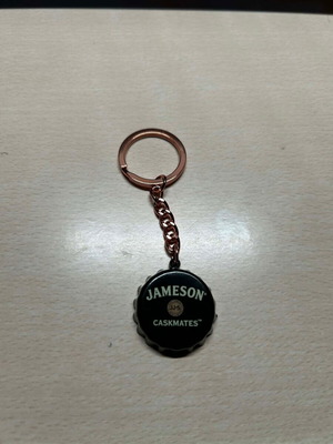 Keyring Jameson Caskmates new, metal, black and gold