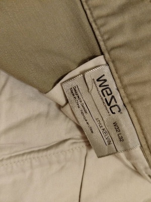 Wesc men's pants light khaki like new without wear