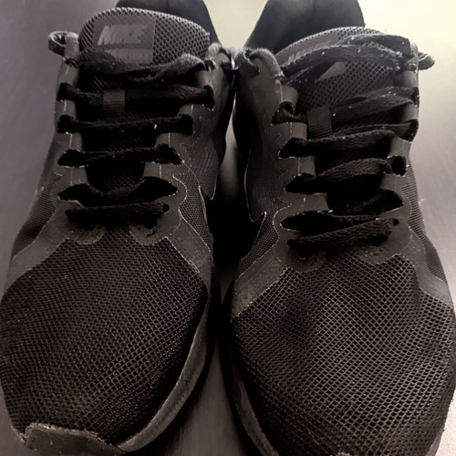 Nike running women's athletic shoes, black, size 38.5