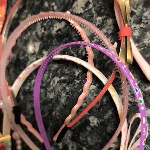 Children's headbands like new, pack of 10, pink
