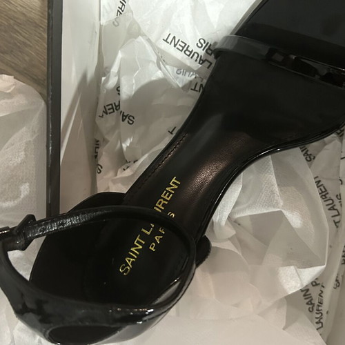 YSL women's black high heels, size 36