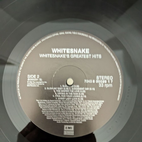 Whitesnake Greatest Hits vinyl record used, rock