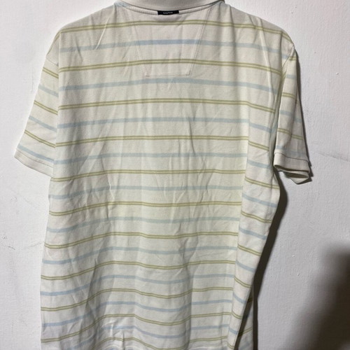 Nautica men's polo shirt XL used, white striped