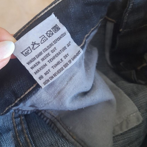 Jeans used, straight fit, size M, blue