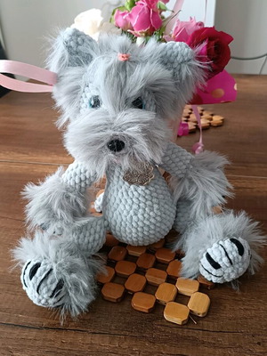 Handmade Yorkie Puppy New with Pendant