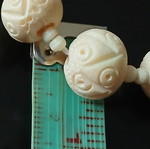 Vintage necklace made of camel bone, 44 cm, like new