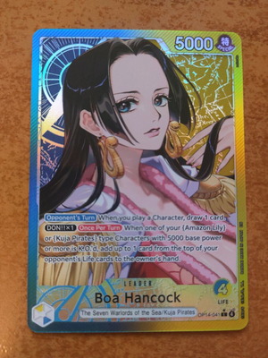 One Piece TCG Boa Hancock op14-041 alt art card like new