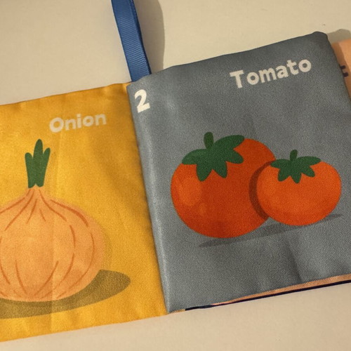 Educational booklets with animals, vegetables, colors, shapes, used, set of 8