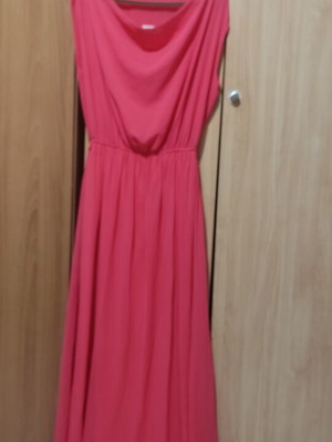 Long dress coral color like new, Freestyle, size M