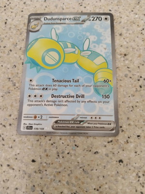 Pokémon Dudunsparce ex (JTG 178) ново