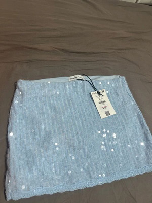 Bershka blue skirt shorts, new, size M