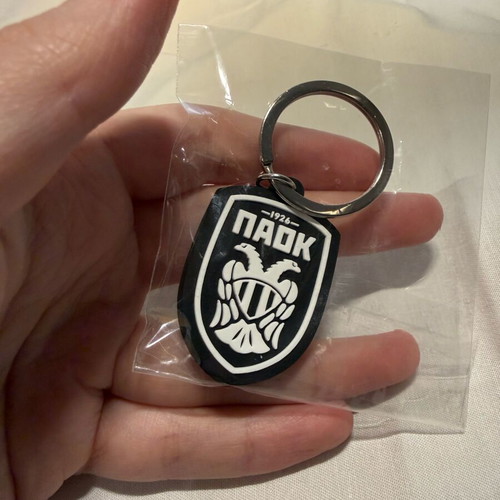 Collectible PAOK FC keychain black new