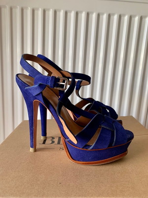 Πέδιλα FengShoe καστόρινα μπλε ηλεκτρικ νούμερο 37 καινούργια