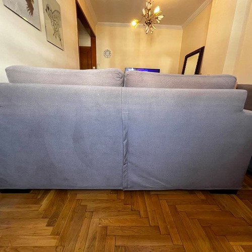Sofa set 3-seater and 2-seater with storage and removable covers