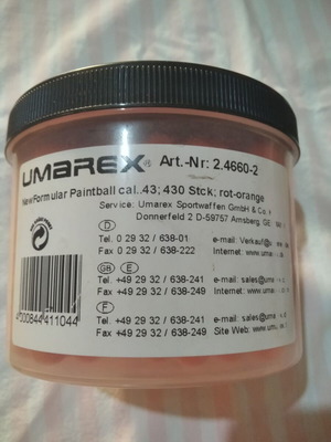 Μπίλιες paintball cal.43 marking balls Umarex 430 τεμάχια καινούργιες