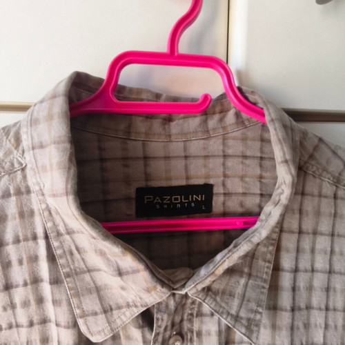 Pazolini short sleeve shirt no L, loose fit, beige