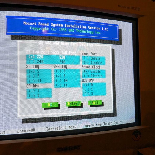Mozart Wave Table S601213-B used ISA sound card with OPL3 OPL4
