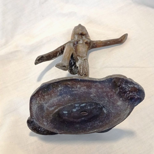 Vintage metal figurine exotic dancer 17 cm, like new