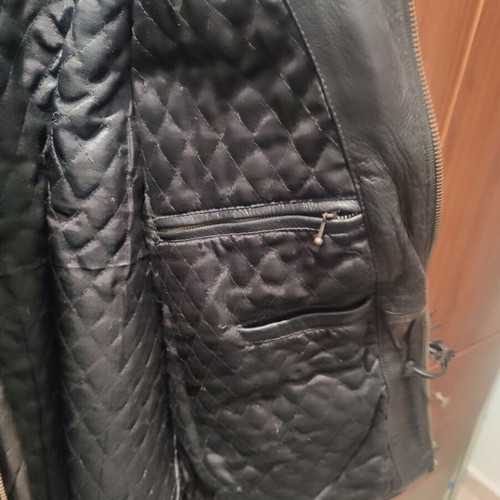 Jacket Wallace Sacks μαύρο δερμάτινο ανδρικό μέγεθος L μεταχειρισμένο