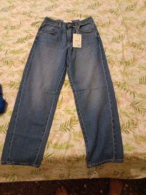 Zara Παιδικό Baggy Τζιν Unisex 13-14 Ετών 164 cm Καινούριο Μπλε