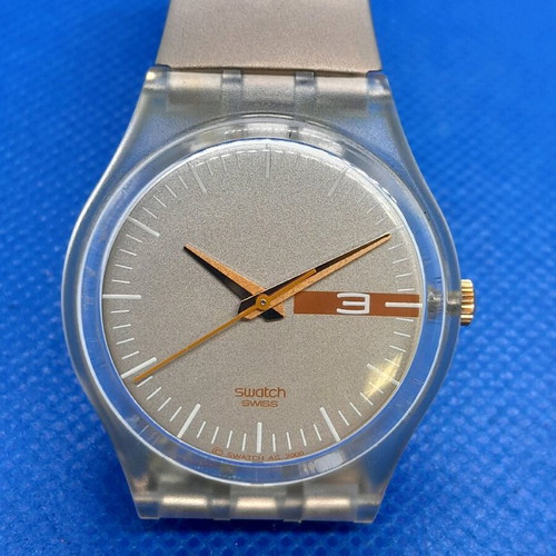 Swatch watch new, beige