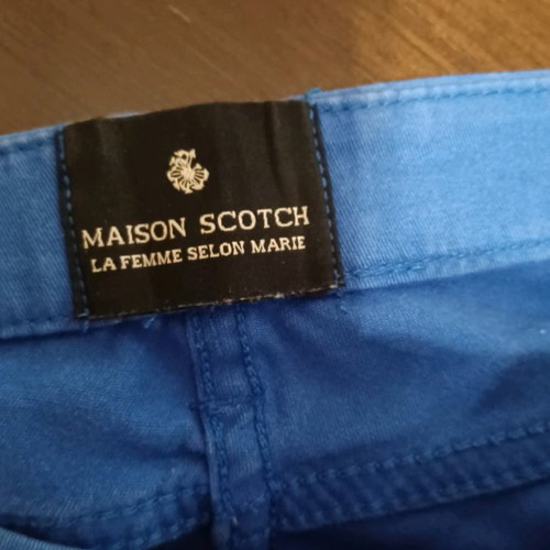 Maison Scotch women's chinos pants used, size S, light blue