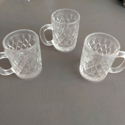 Rakompotira used with handle, small glasses for raki or tsipouro