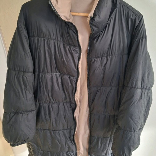 Reversible jacket like new, black-beige