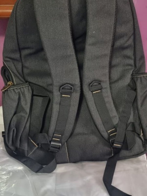 Ormi black backpack for daily use