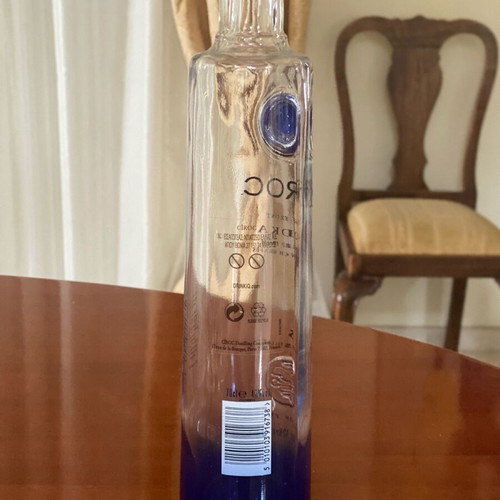 Empty premium liquor bottles and cocktail shaker like new