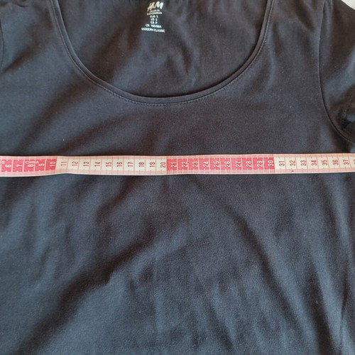 Casual black cotton t-shirt H&M like new, size S