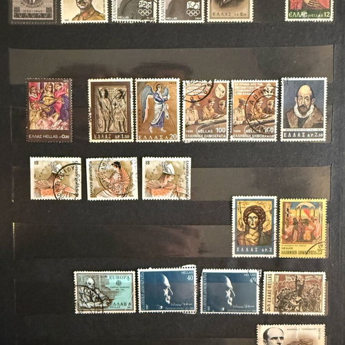 Greek stamp collection like new, 279 pieces