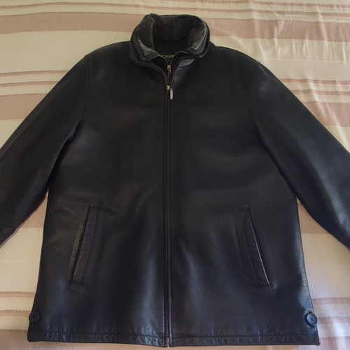 Crawford leather jacket like new, size 4XL, black