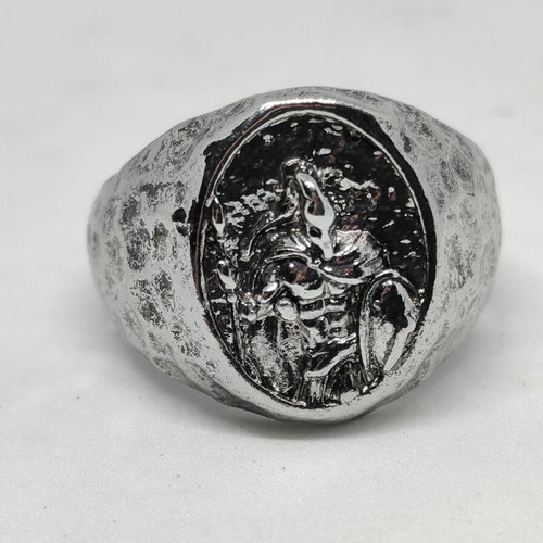 Spartan Warrior Ring like new, silver-colored metal alloy, size 12