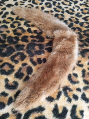 Fur collar like new, beige brown, probably natural