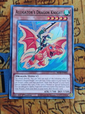 Alligator's Dragon Knight κάρτα Yu-Gi-Oh!