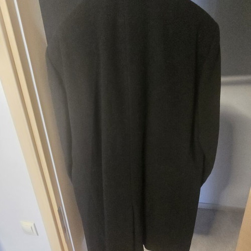 Berto Lucci Black Wool Winter Coat XXL like new