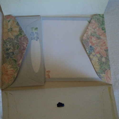 Letter Writing Set used, 10 envelopes and 10 sheets with unused teenage diary