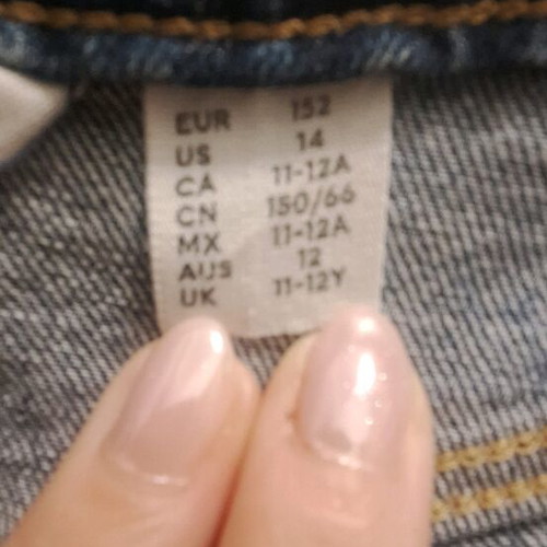 Teen denim H&M 152 like new, blue