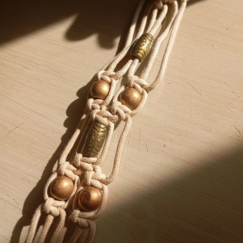Adjustable belt used, missing one stone