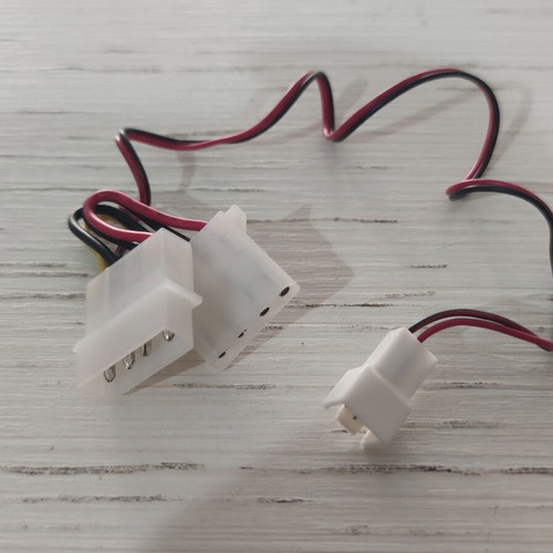 Power Molex Adapters for PC Fans pack of 2 new
