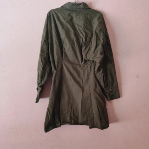 Bershka Khaki Dress like new, shirt style, size S