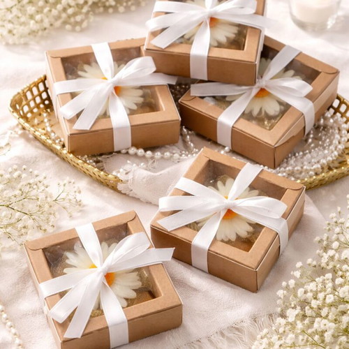 Scented Daisy Candle Wedding Favors Set of 90, new