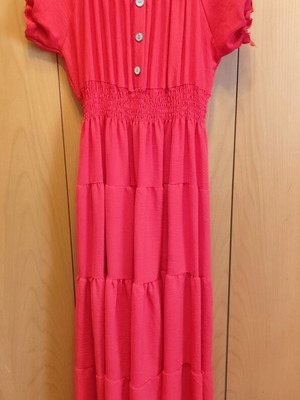 Zara red boho dress like new, fits large sizes