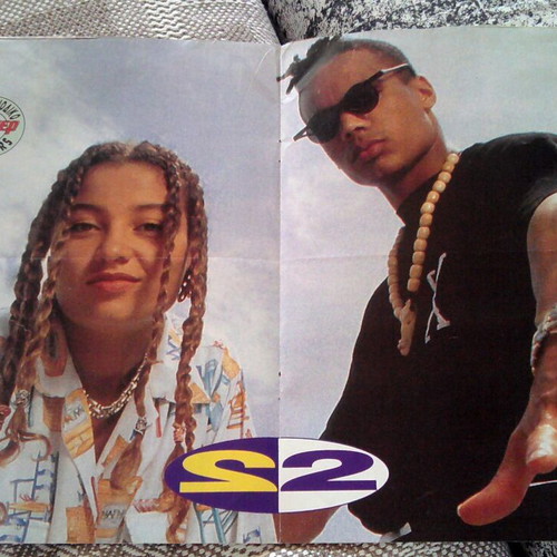 Kaiti Garbi & 2 Unlimited poster used, size 41x27.5